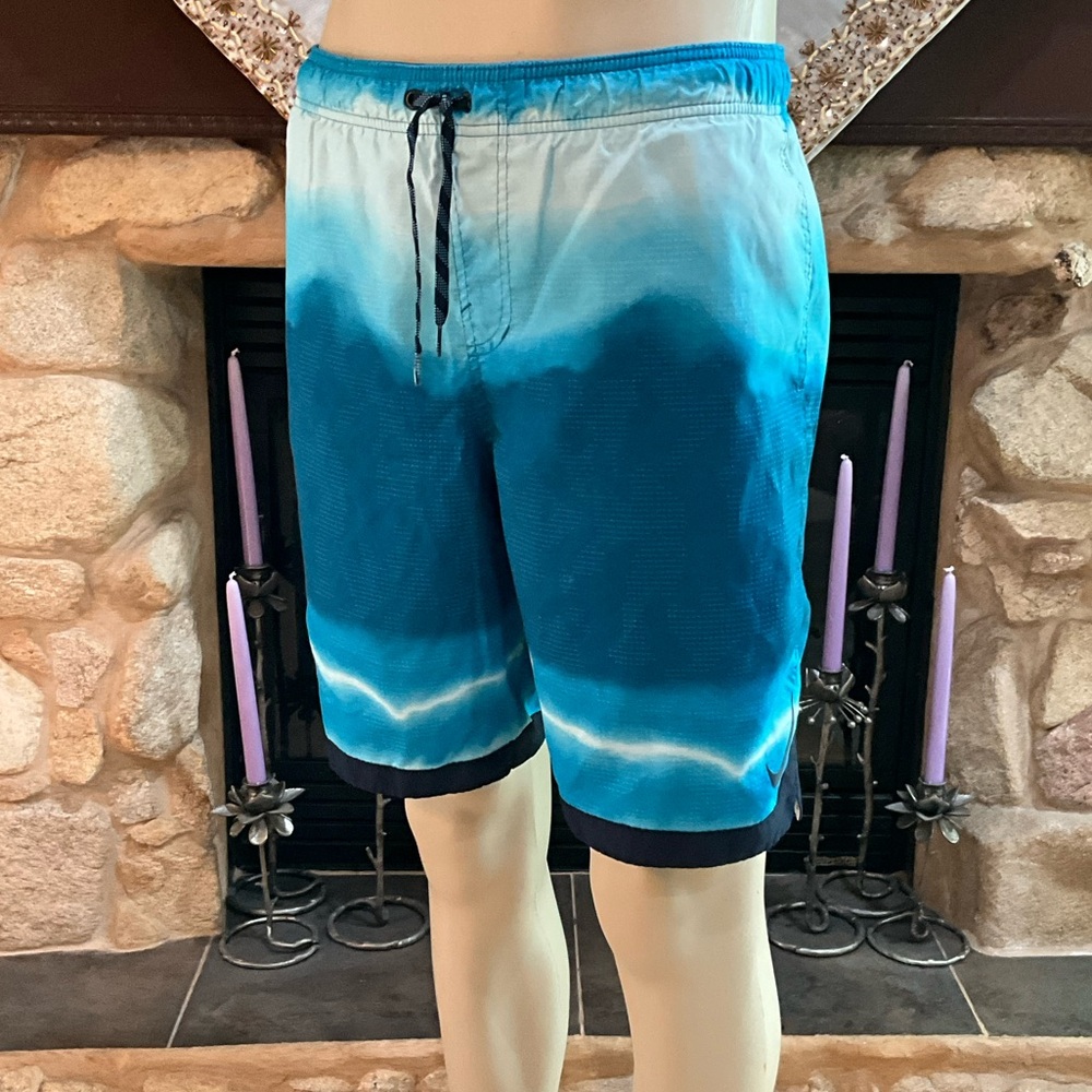 Nike Optic Halo Horizon 9-inch Volley Swim Trunks